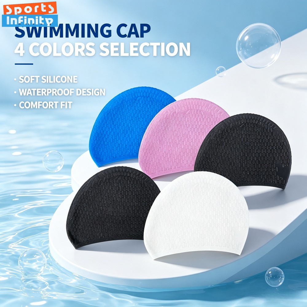 Swim Hat Silicone - 성인용 실리콘 수영모 여성 남성용 신축성