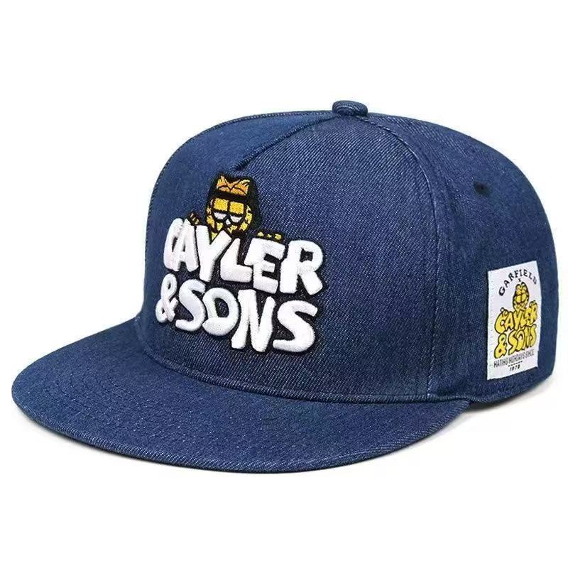 Snapback Hat Flat - 새로운 애니메이션 자수 레터 모자 CAYLER