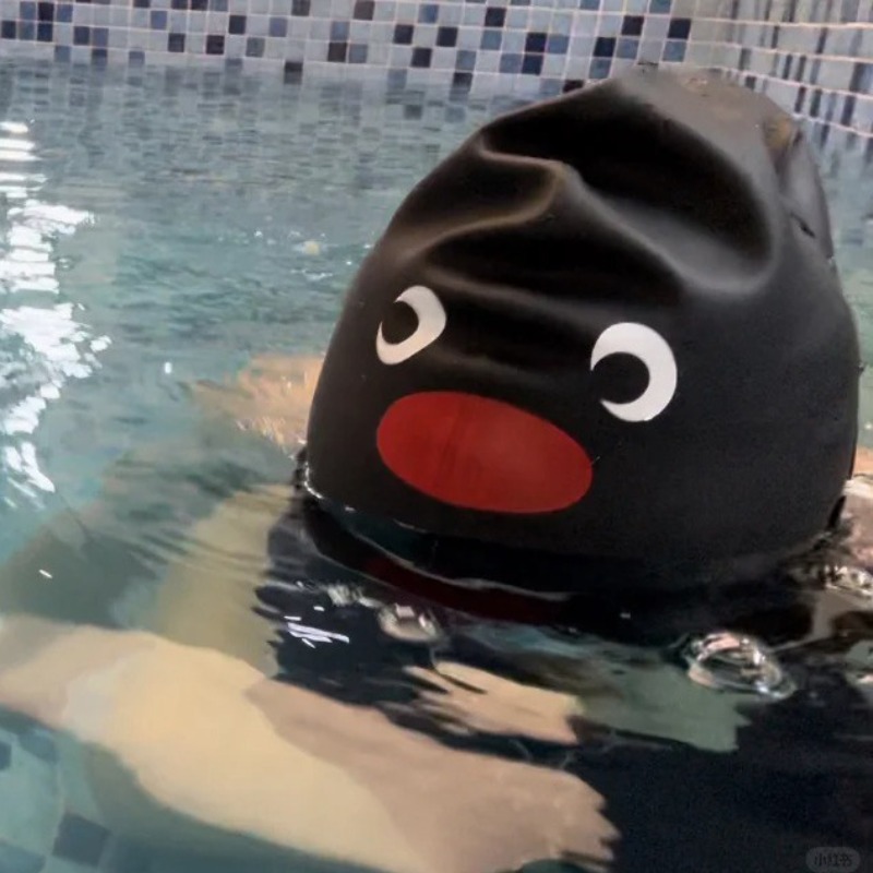 성인을위한 재미 있은 펭귄 수영 모자 실리콘 탄성 방수 - Swim Hat Silicone 리뷰 및 가격