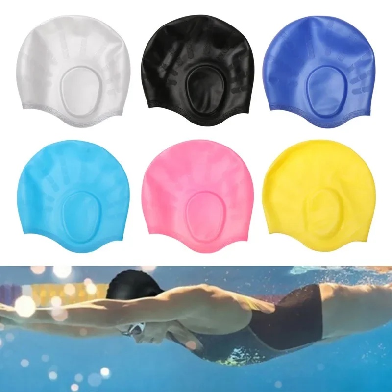 귀 보호 기능이있는 남성 여성을위한 실리콘 수영 모자  - Swim Hat Silicone 리뷰 및 가격