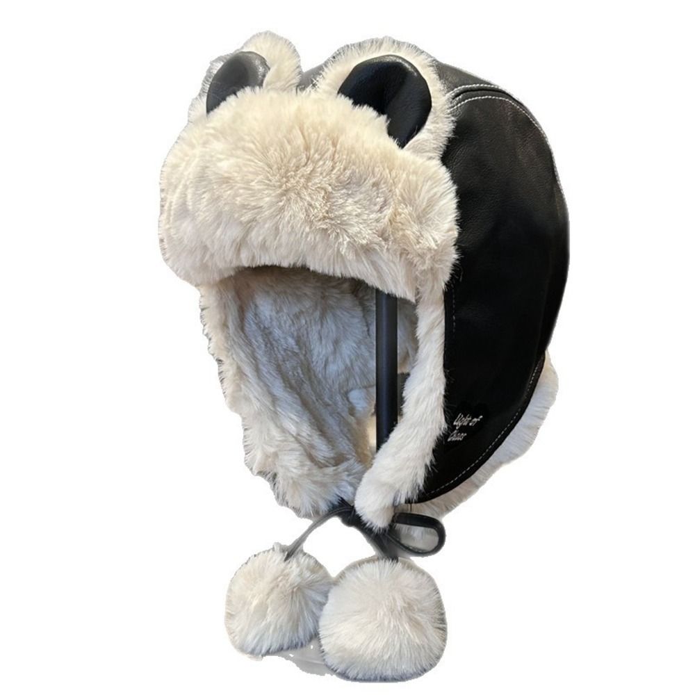 포근한 인조 가죽 곰 귀 트래퍼 모자 귀덮개 방풍 겨울 - Winter Trapper Hat 리뷰 및 가격