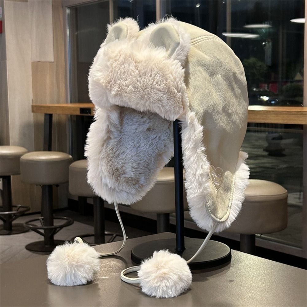 포근한 인조 가죽 곰 귀 트래퍼 모자 귀덮개 방풍 겨울 - Winter Trapper Hat 리뷰 및 가격